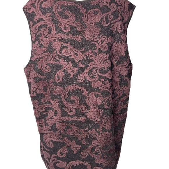 Jones New York Woman 2 Piece Tank And Jacket Set 2X Dressy Sparkly Black - Picture 9 of 12